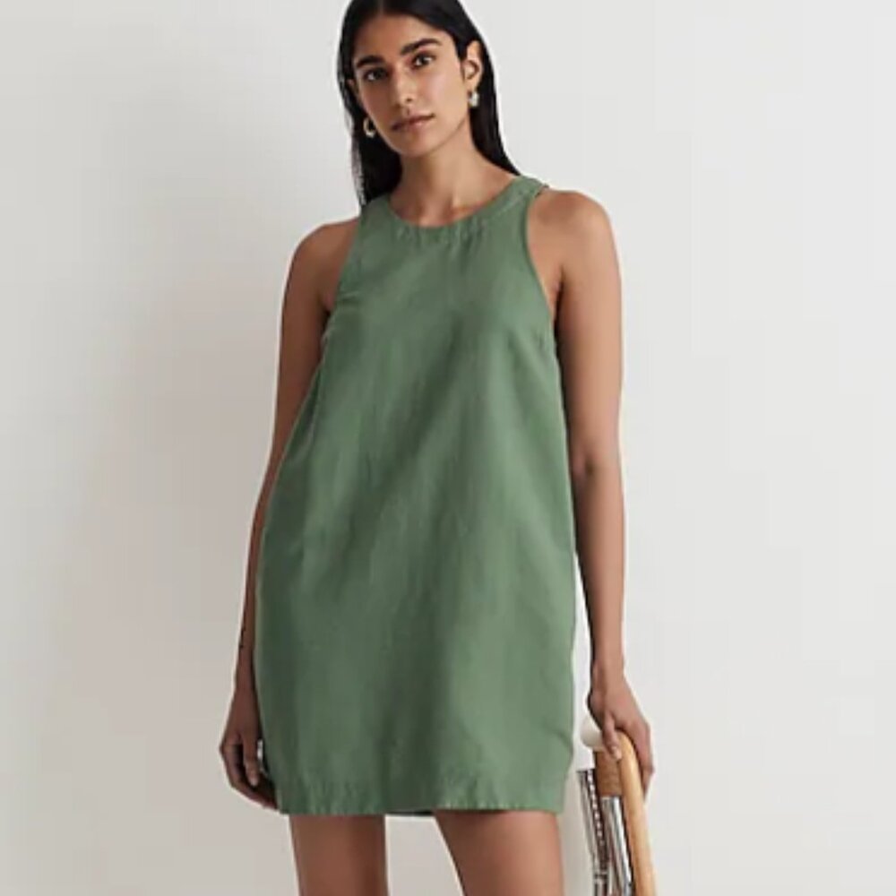 Madewell cutaway tank mini dress - small